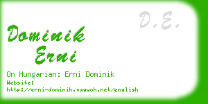 dominik erni business card